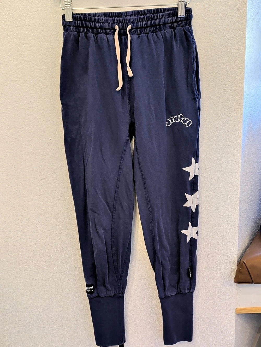 nununu Cotton Drop Crotch Star Baggy Pants Blue 12-14